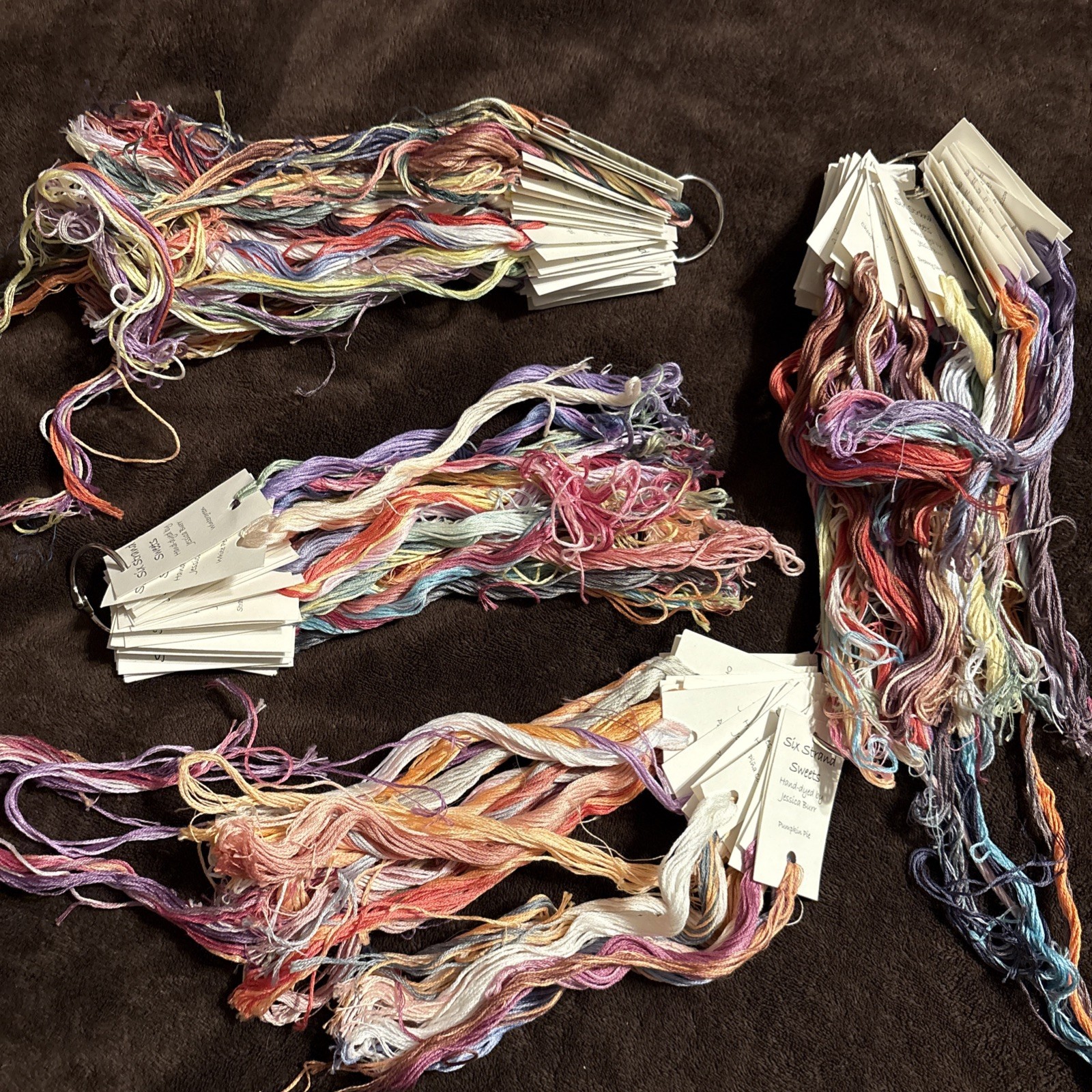 The Jessica Thread Lot of 133 - SIX STRAND SWEETS Hand Dyed by Jessica Burr Floss Thread ...