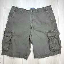 VTG Y2K Polo Jeans Co Ralph Lauren Olive Brown Cargo Shorts Men s 36 Military