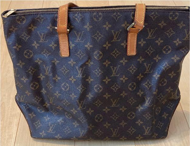 LOUIS VUITTON Monogram Cabas Mezzo Tote Bag M51151 Authentic LV A514