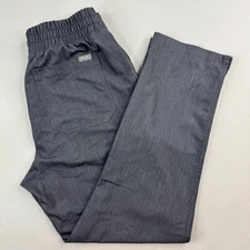 Figs Womens Medium Gray Yola Skinny Drawstring Scrub Bottoms Pants