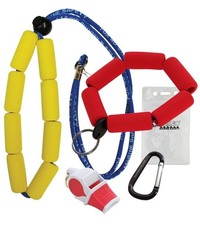 Fox 40 Floating Lanyard Red Waterproof Card Saver Kit ID Holder Boating Marine
