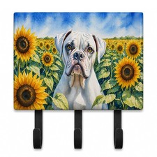 Caroline's Treasures Boxer in Sunflowers Leash or Key Holder DAC6038TH68