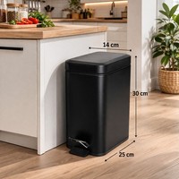 Metall Treteimer MüLleimer Kosmetikeimer AbfallbehäLter Pedal Inneneimer 5L