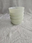 Vintage Fire-King Anchor Hocking Milk Glass Chili / Custard Bowls Set of 4