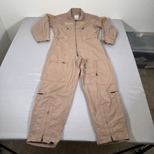 Military Coveralls 42R Brown Flyer CWU 27P Flame Resistant FR Flight Suit Combat