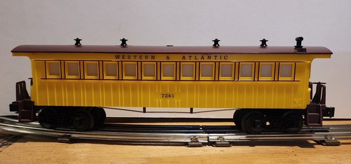Autobús iluminado Lionel O 7241 Western Atlantic W&A para pasajeros-American Express raro | Condition: Used
