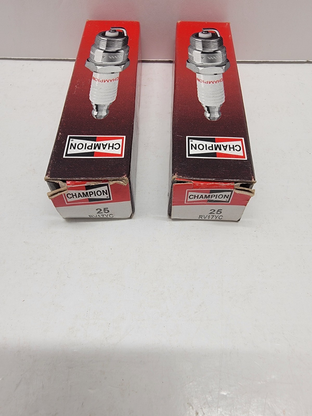 Champion Copper Plus Spark Plug 25 RV17YC Lot of 2 NOS