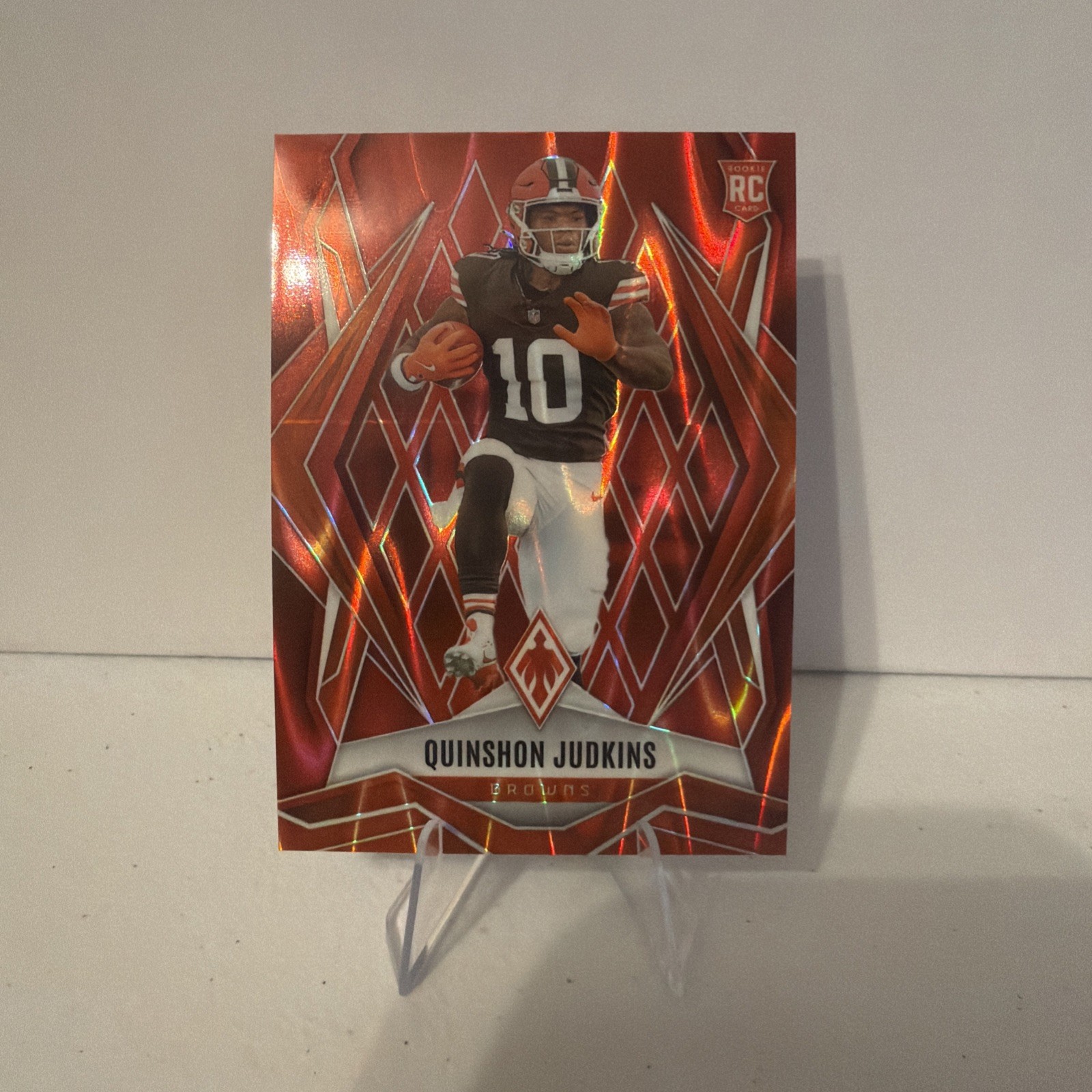 Quinshon Judkins 2025 Panini Phoenix Red Seismic RC /99 #191 Cleveland Browns