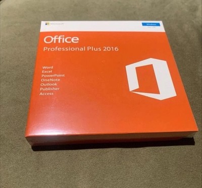 Microsoft Office Professional Plus 2016 (For 9PCs Verified) DVD Sealed Lifetime