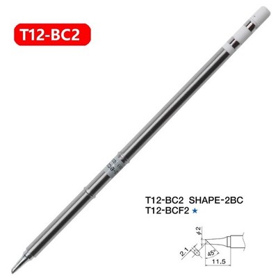 New T12-BC2 Replace Soldering Solder Iron Tip For Shape-2BC PCB Repair #ff