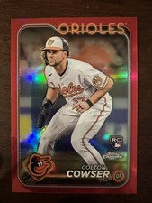 2024 Topps Chrome Colton Cowser True Red Refractor /5 Rookie RC Orioles SP