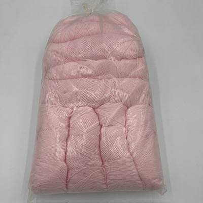LOT 9  Vintage Malina Acrylic Yarn Light Pink USA 9 Skeins 18 oz New NOS