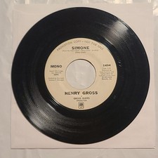 Henry Gross - Simone/ Simone - A&M Promo 45 RPM Record