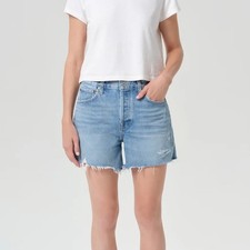 AGOLDE Parker Long Denim Shorts in "Swapmeet" Size 24
