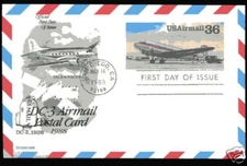UXC24 36c Douglas DC-3, ArtCraft, FDC