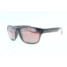 Maui jim Mixed Plate MJ 721-01 Square Brown Sunglasses Polarized Maui Rose Lens
