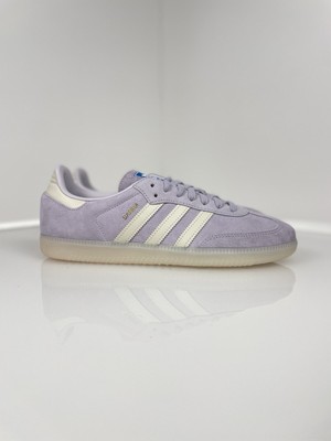 Adidas Samba OG Men's Size 9.5 Silver Dawn White Casual Shoes IG6176