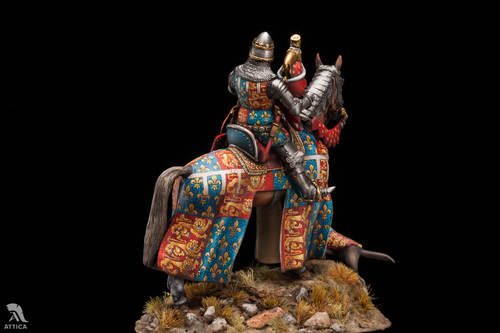 Soldado de juguete en miniatura pintado 54 mm Eduardo el Príncipe Negro | Museo - Imagen 5 de 6