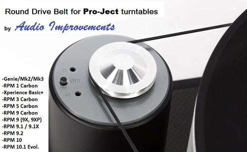 PRO-JECT GENIE/RPM1, RPM3, RPM9 AND RPM10 - Audio Improvements Drive Belt