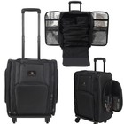Large Foldable Hairdressing Make up Beauty Trolley Case Waterproof Bag w/ Wheels
