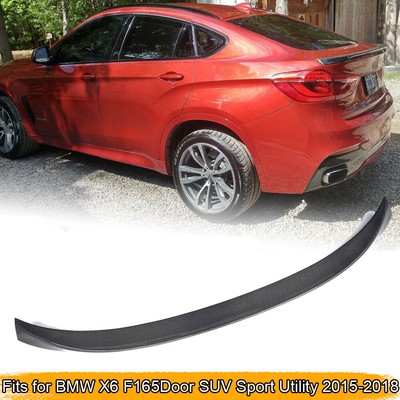 Carbon Fiber Rear Trunk Spoiler Lip Wing for 2015-2018 BMW X6 F16 Type B Carbon Fiber Rear Trunk Spoiler Lip Wing for 2015-2018 BMW X6 F16 Type B