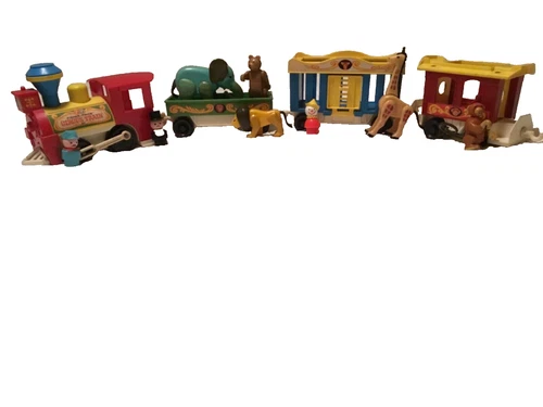 Vintage Fisher Price CIRCUS TRAIN Complete #991 (1973) COMPLETE Plus Horse Extra