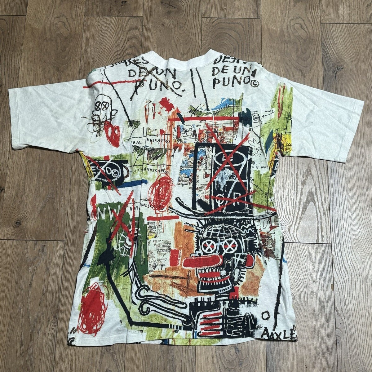 90s　USA製　FOTOFOLIO　Tシャツ　フォトT　アート　検　バスキア 90s USA製 FOTOFOLIO Tシャツ フォトT アート 検 バスキア jean michel