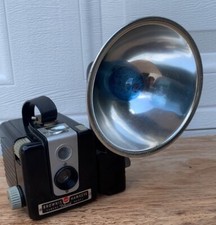 Vintage Camera With Kodak Flasholder