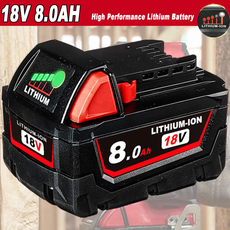 Milwaukee 8 amp sale battery