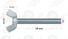 Butterfly Wing Bolts Screws Thumb Screws M4 M5 M6 M8 M10 M12 Wing Bolts BZP
