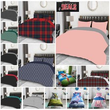 Single Duvet Cover Set Kids Reversible Microfiber Quilt Bedding With Pillowcase