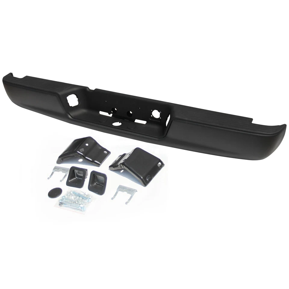 Black Rear Step Bumper Assembly For 03-08 Dodge Ram 1500 2500 3500 Powder-Coated Foto 4 de 4