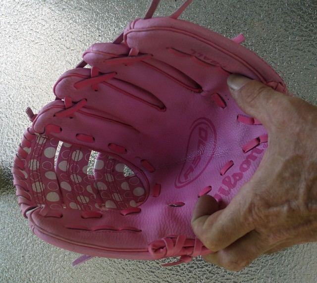 Wilson A300 9.5" Youth Baseball Mitt Glove TBall Girls Pink A0150T95