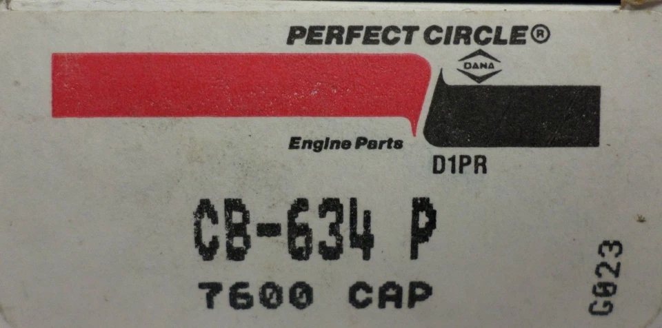 Cojinete de varilla de conexión del motor Perfect Circle CB634P CB-634P Ford Shelby Cobra Foto 3 de 3