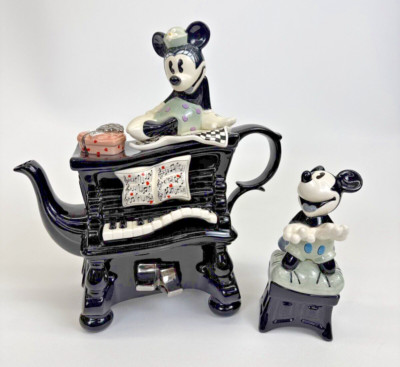 Disney Mickey and Minnie Mouse Piano Teapot Paul Cardew Design 1668/5000 Vintage