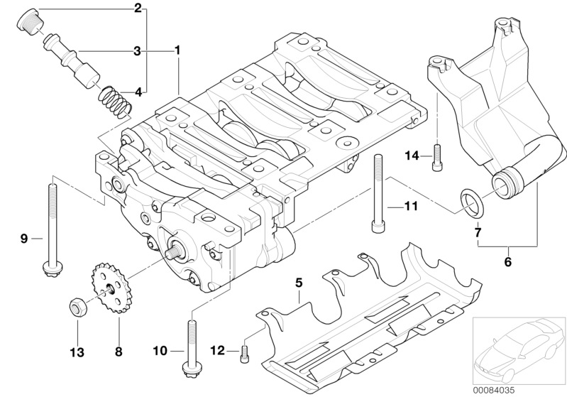 BMW 3 Series E46 Petrol Compact Oil Pump and Compensating Shaft  