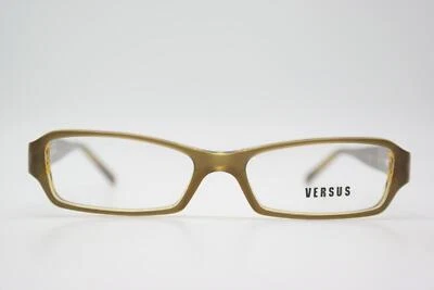 Gafas VERSUS VERSACE 8038 Marrón Plateado Cuadrado Montura De Gafas Nuevas - Imagen 1 de 4