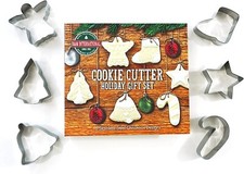 R M Christmas Cookie Cutters Set - Gift Boxed set of 6