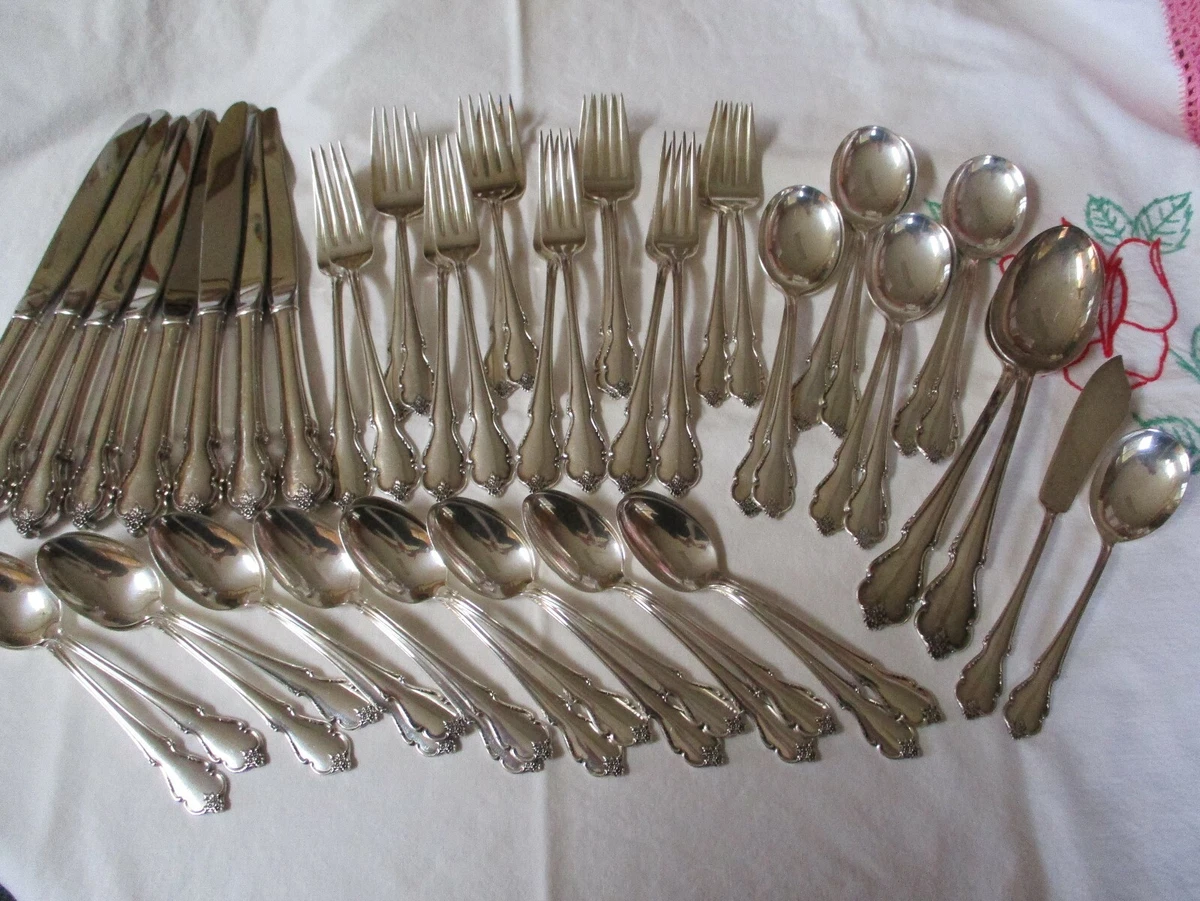 Colonial Rose by Amston Sterling Silver Flatware Set for 8 Service