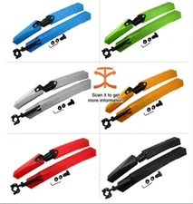 Bike Mudguard Set,Durable Mountain Bike Bicycle Front&Rear Fenders Tyre Mudguard