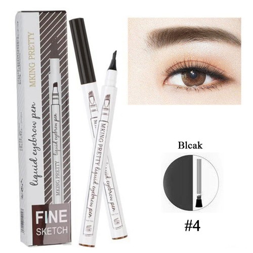 Eyebrow Microblading Pen Waterproof 3D Tattoo Liquid Ink 4 Fork Brow Pencil - Picture 11 of 17