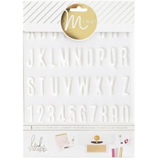 Plantilla de rastreo Minc Plantillas Letras, Números y Puntuación 6.5" x 8.5" Nuevo