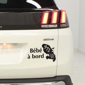 1 Sticker Bebe A Bord Modele Martinique Prenom Au Choix Ebay