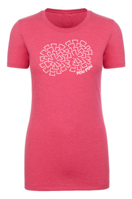 Woman's Cheer Day T-shirts, Woman's Crew neck shirts, Cheer Shirts - PomPom