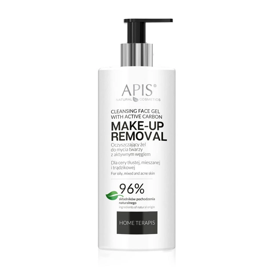Apis Cleansing Face Gel Oily, Mixed and Acne Skin with Active Carbon 300ml