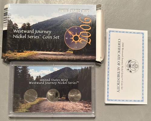2006 Westward Journey Nickel Serie 3 Kursmünzensatz mit Box & COA