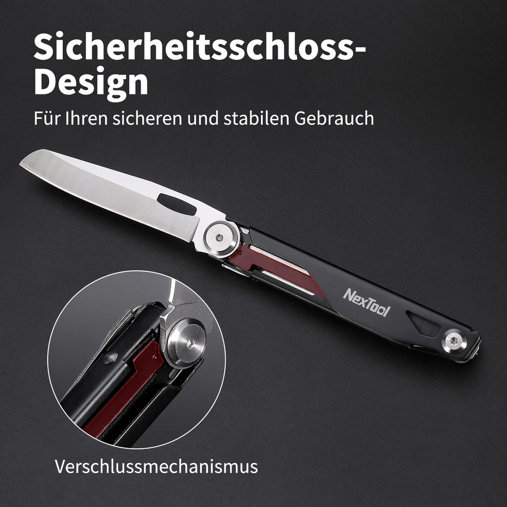 Multi-Tool Survival Knife with Scissors Screwdriver Bottle Opener for Camping Hunting