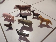 Schleich Kunststofftiere Spieltiere Unbespielt Kuh Schwein Ziege Huhn Schaf Hund