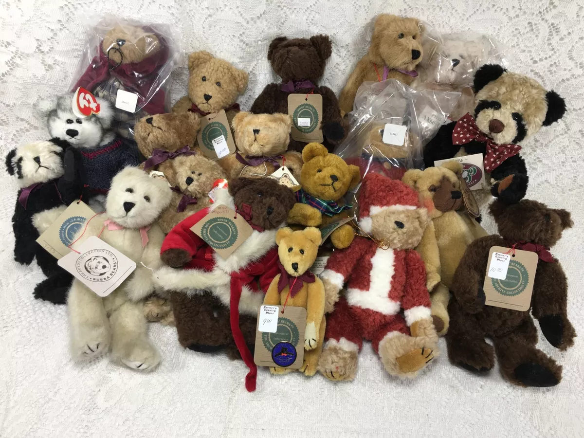 Lot 20 Small Teddy Bears All Tags All New Mostly Boyds Ty Cottage