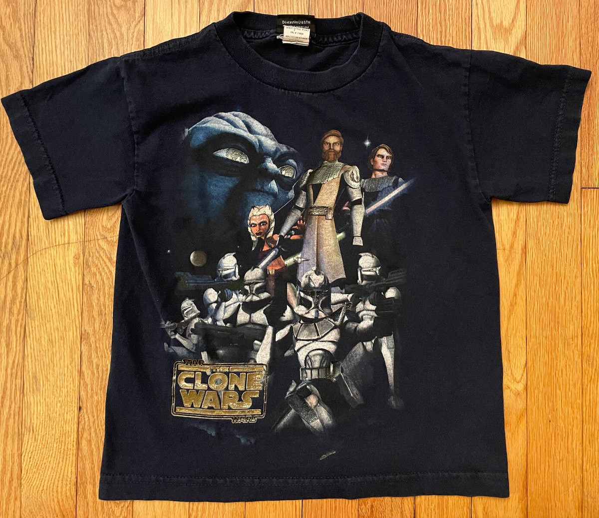 00s Y2K STAR WARS スターウォーズ クローン アニメTシャツ Vtg Y2K Star Wars The Clone Wars T-Shirt Youth Size 7 | eBay